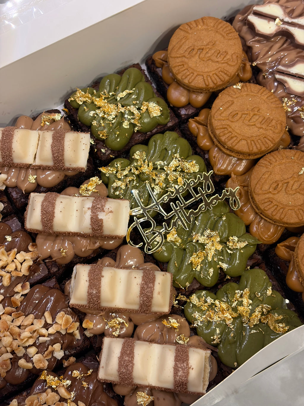 Decorated occasional brownies